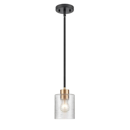 Millennium Lighting Renitta 1Lt Mini-Pendant, Black/Modern Gold