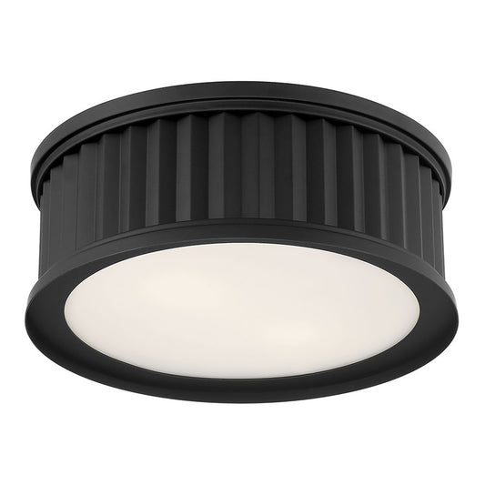 Millennium Lighting Corvella 2 Light Flush Mount, Matte Black - 9502-MB