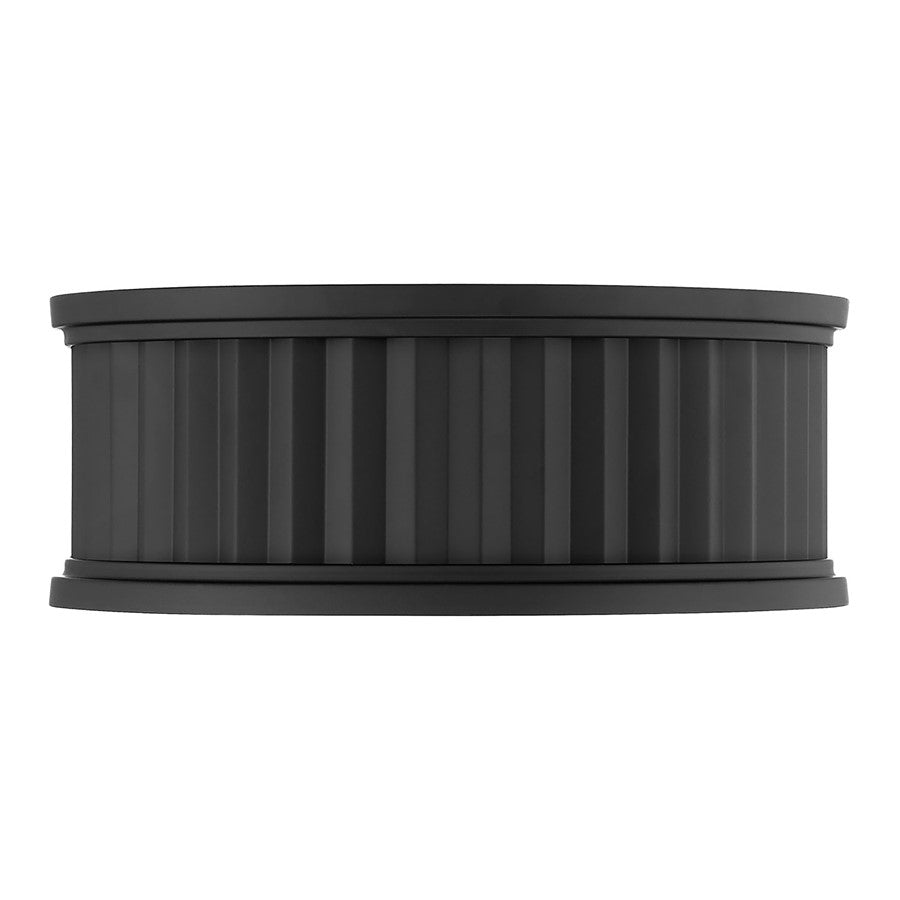 Millennium Lighting Corvella 2 Light Flush Mount, Matte Black