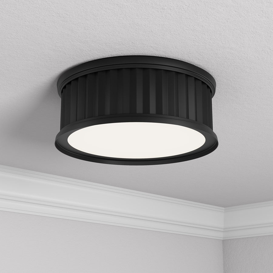 Millennium Lighting Corvella 2 Light Flush Mount, Matte Black