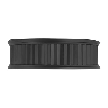 Millennium Lighting Corvella 3 Light Flush Mount, Matte Black