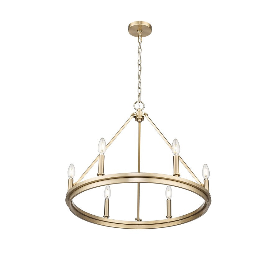 Millennium Lighting Carruth 6Lt Chandelier, Modern Gold