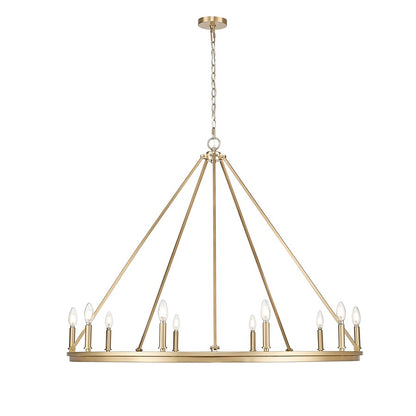 Millennium Lighting Carruth 1Lt Chandelier, Modern Gold - 9510-MG