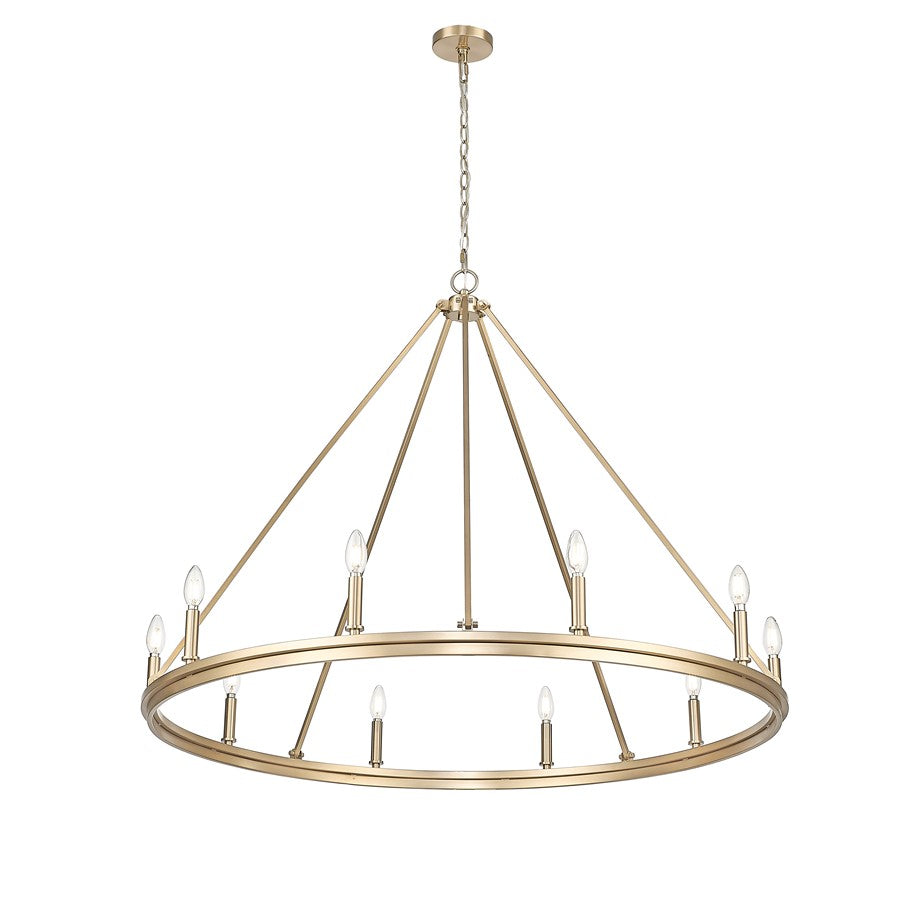 Millennium Lighting Carruth 1Lt Chandelier, Modern Gold