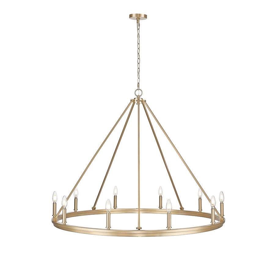 Millennium Lighting Carruth 1Lt Chandelier, Modern Gold