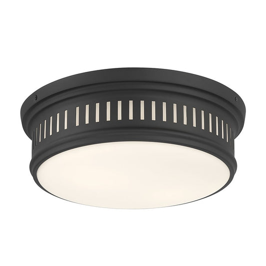 Millennium Lighting Velune 2 Light Flush Mount, Matte Black - 95102-MB