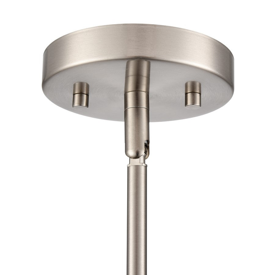 Millennium Lighting Beverlly 1Lt 5" Pendant, Nickel/Clear Beveled