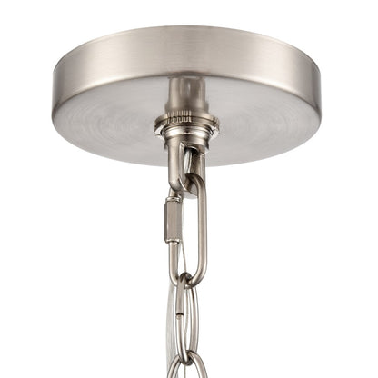 Millennium Lighting Beverlly 3Lt 21" Chandelier, Nickel/Clear Beveled