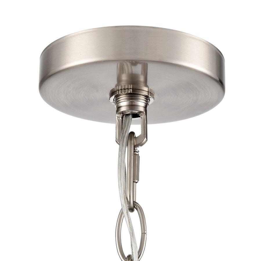 Millennium Lighting Beverlly 5Lt 26" Chandelier, Nickel/Clear Beveled