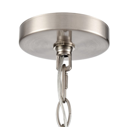 Millennium Lighting Beverlly 5Lt 26" Chandelier, Nickel/Clear Beveled