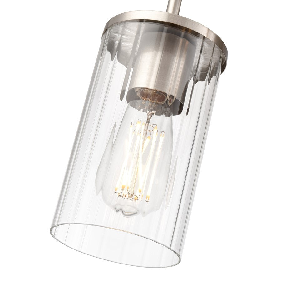 Millennium Lighting Beverlly 3Lt 20" Vanity, Nickel/Clear Beveled