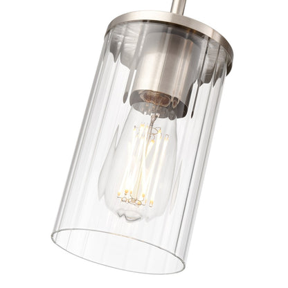 Millennium Lighting Beverlly 3Lt 20" Vanity, Nickel/Clear Beveled