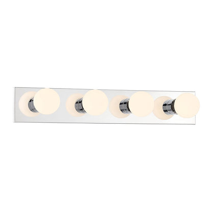 Millennium Lighting Bellisse 4Lt Bathroom VanityLt Bar, Chrome - 96104-CH