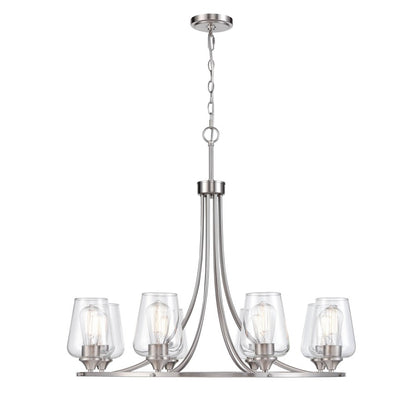 Millennium Lighting Ashford 8Lt Chandelier, Brushed Nickel