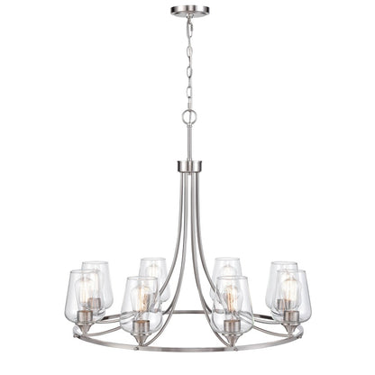 Millennium Lighting Ashford 8Lt Chandelier, Brushed Nickel