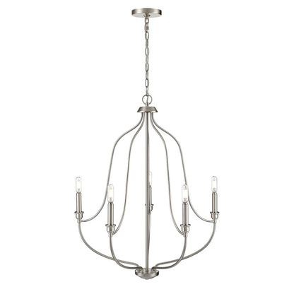 Millennium Lighting Senoia 5Lt Chandelier, Brushed Nickel