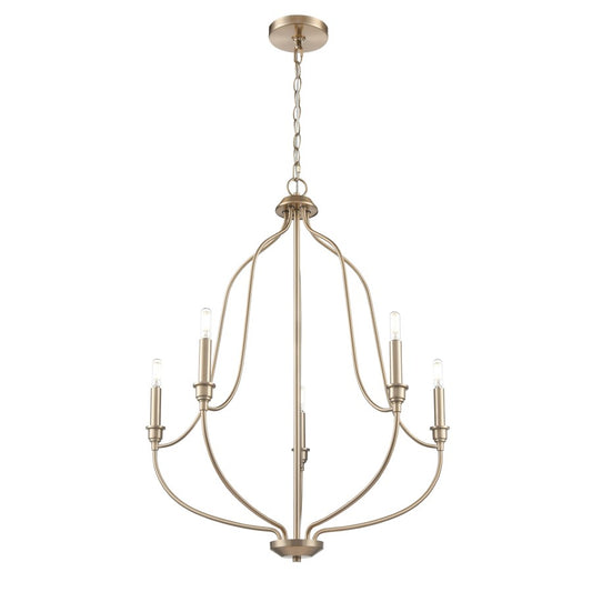 Millennium Lighting Senoia 5Lt 25" Chandelier, Modern Gold - 98005-MG