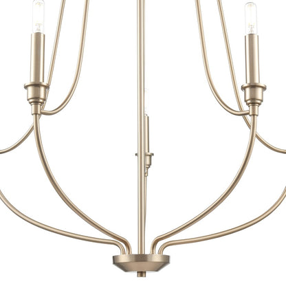 Millennium Lighting Senoia 5Lt 25" Chandelier, Modern Gold