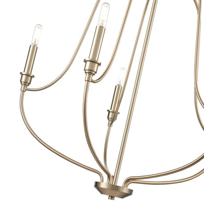 Millennium Lighting Senoia 5Lt 25" Chandelier, Modern Gold