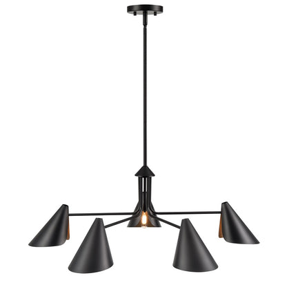 Millennium Lighting Warhol 5Lt Chandelier, Black
