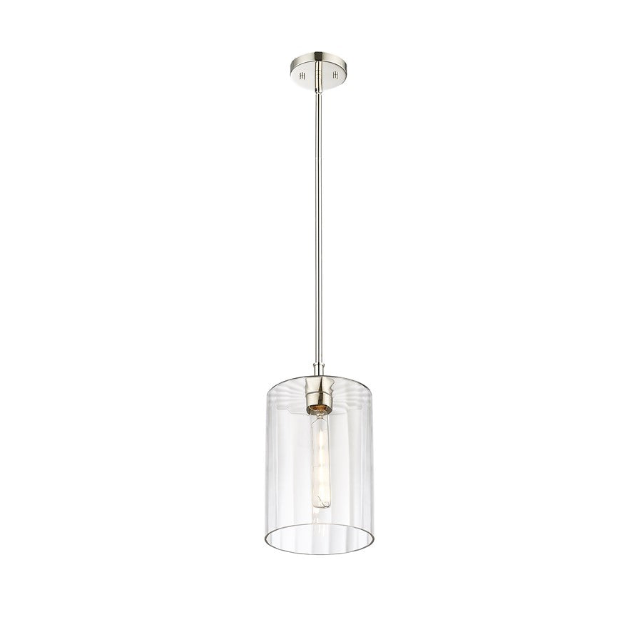 Millennium Lighting Chastine 1Lt Pendant, Polished Nickel