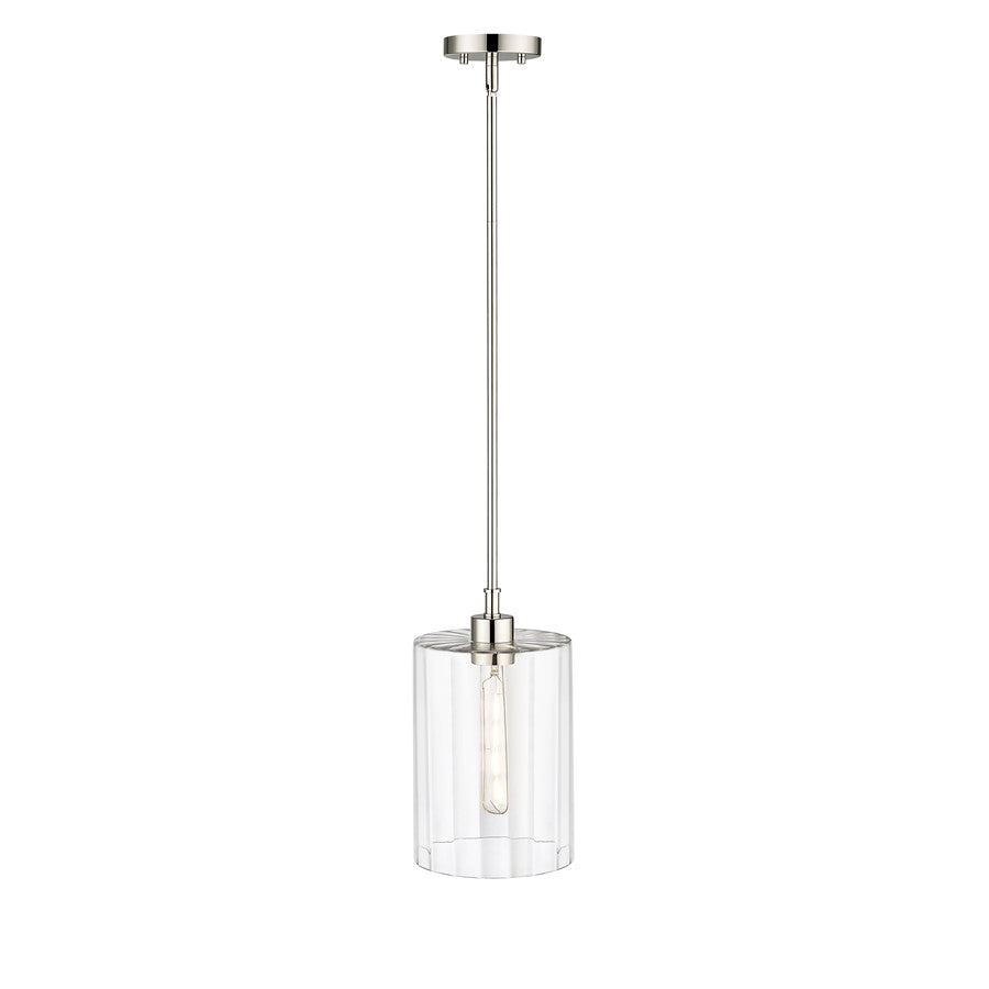 Millennium Lighting Chastine 1Lt Pendant, Polished Nickel