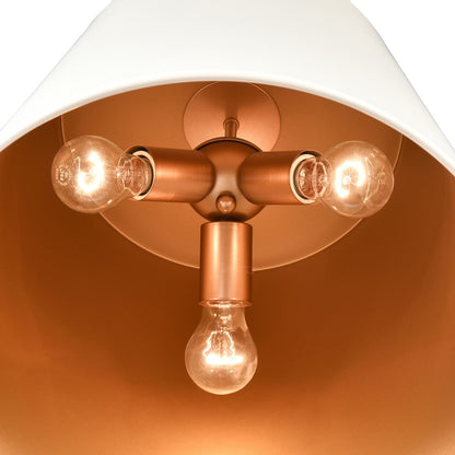 Millennium Lighting Allson 3Lt Pendant, White