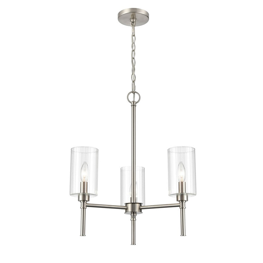 Millennium Lighting Chastine 3Lt Chandelier, Brushed Nickel - 9913-BN