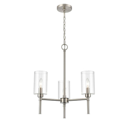 Millennium Lighting Chastine 3Lt Chandelier, Brushed Nickel - 9913-BN