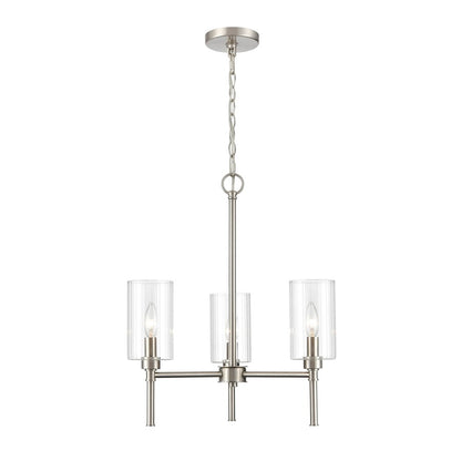 Millennium Lighting Chastine 3Lt Chandelier, Brushed Nickel
