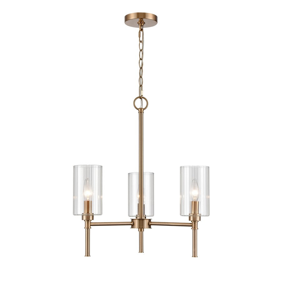Millennium Lighting Chastine 3Lt Chandelier, Modern Gold - 9913-MG