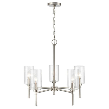 Millennium Lighting Chastine 5Lt 24" Chandelier, Brushed Nickel