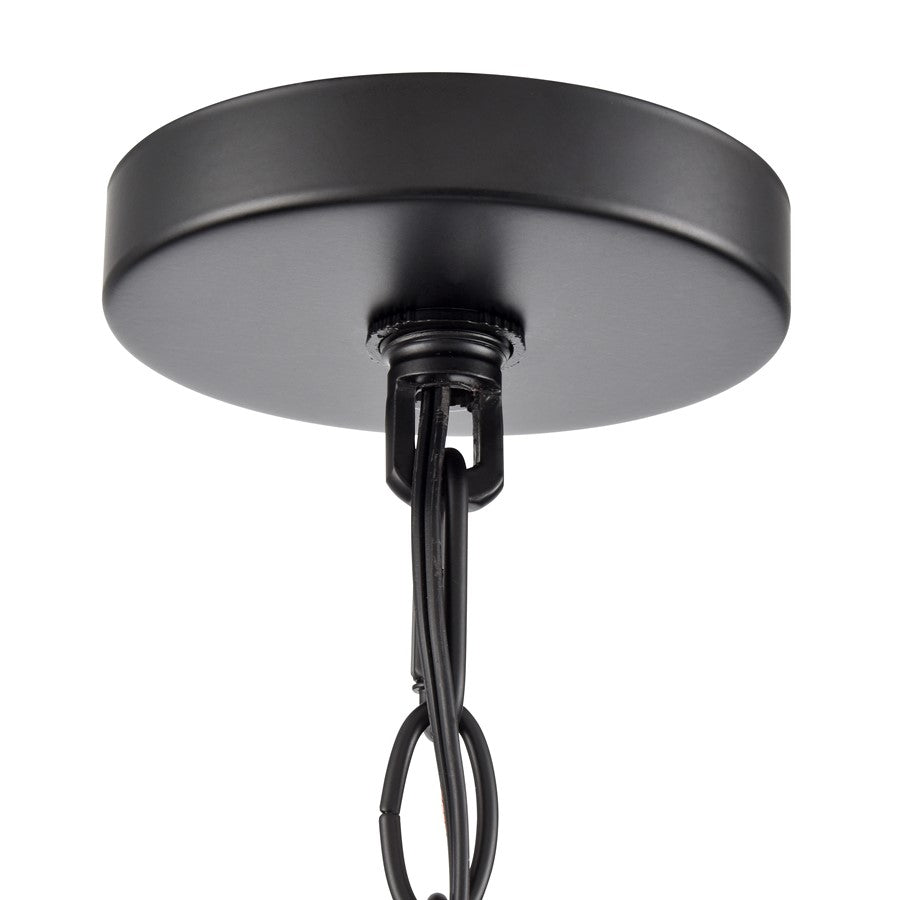 Millennium Lighting Chastine 5Lt 24" Chandelier, Black/Clear Beveled