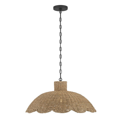 Millennium Lighting Malura 1 Light Pendant, Matte Black