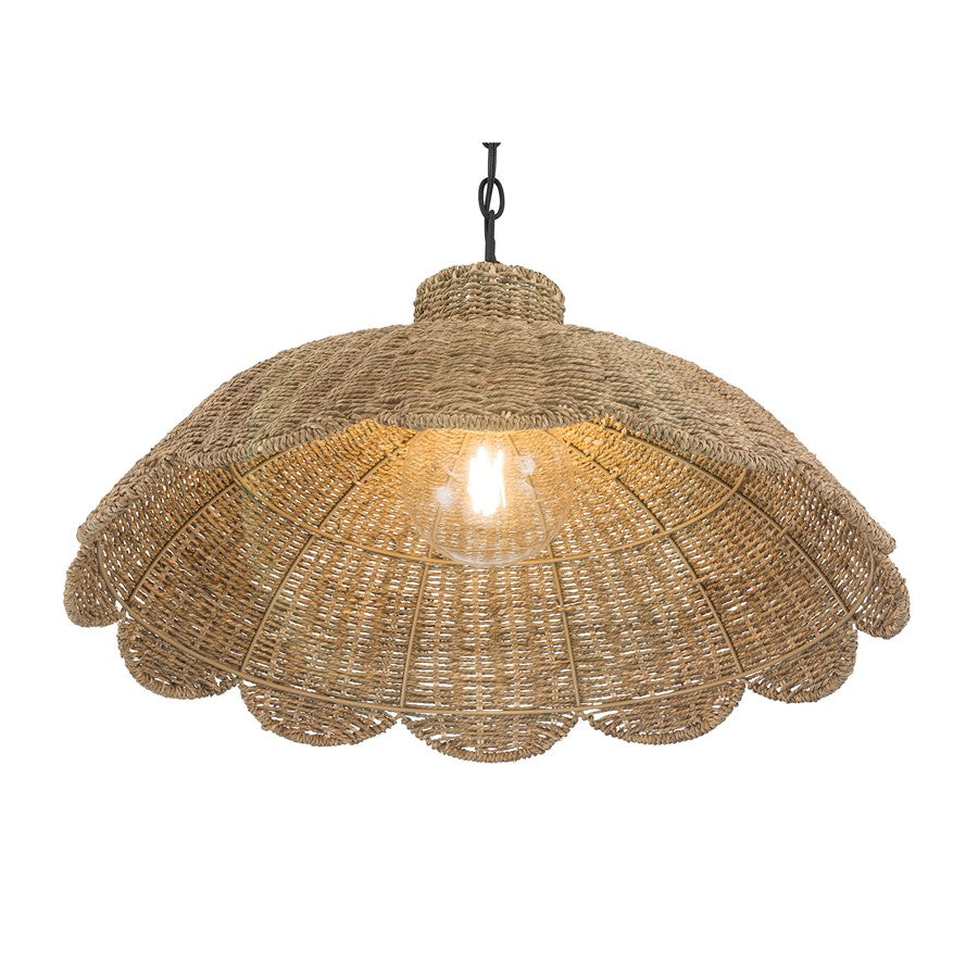 Millennium Lighting Malura 1 Light Pendant, Matte Black