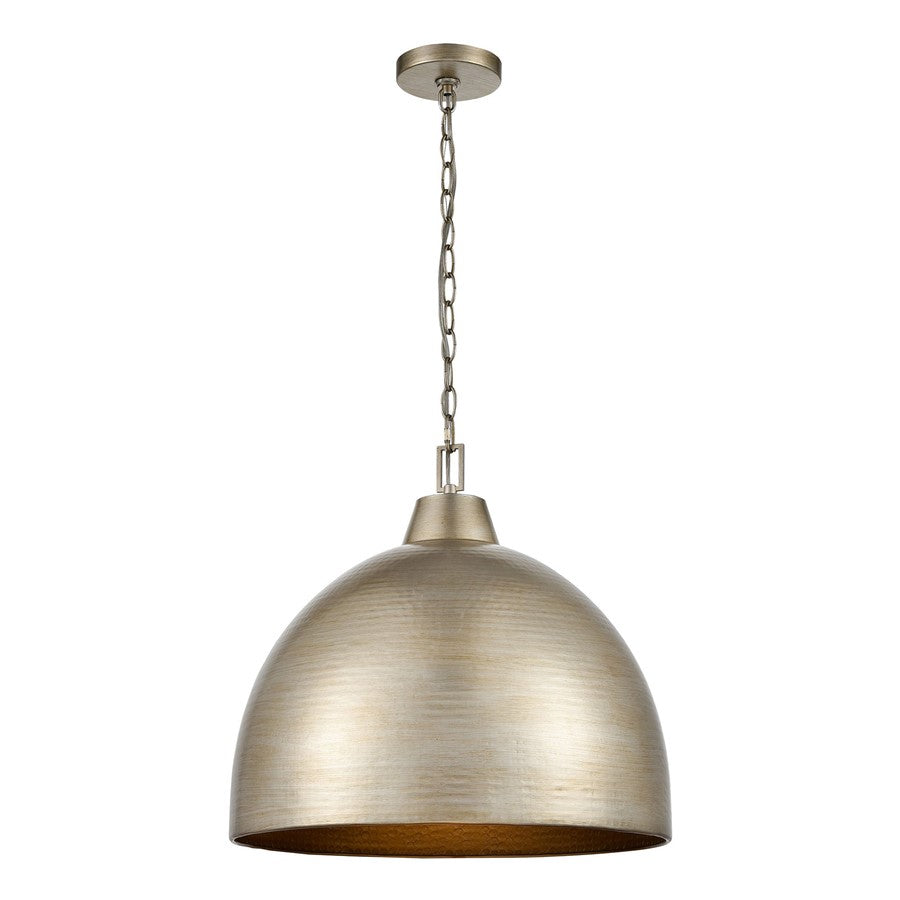 Millennium Lighting Arrco 3Lt Pendant, Antique Silver Leaf
