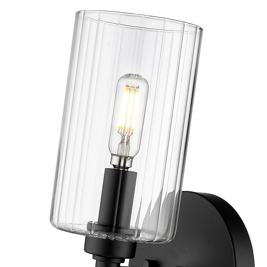 Millennium Lighting Chastine 1Lt Wall Sconce, Black