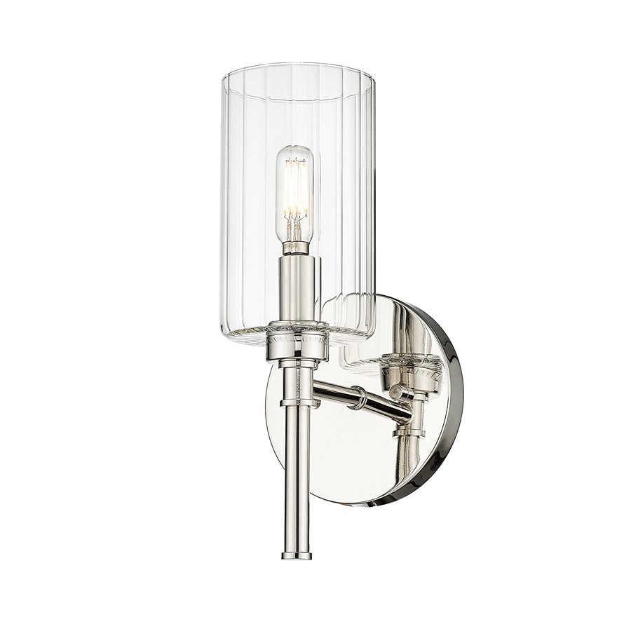 Millennium Lighting Chastine 1Lt Wall Sconce, Polished Nickel