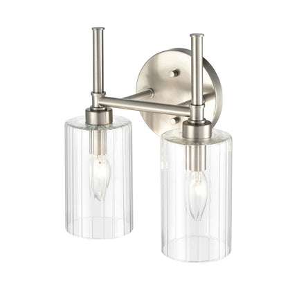 Millennium Lighting Chastine 2Lt Vanity, Brushed Nickel