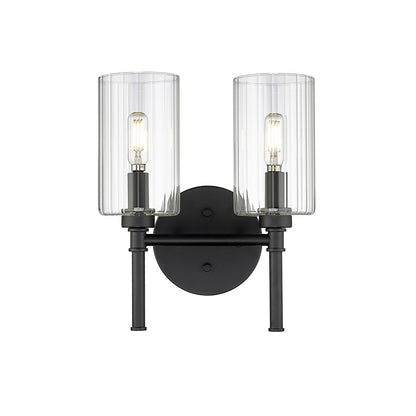 Millennium Lighting Chastine 2Lt Vanity, Black - 9922-MB
