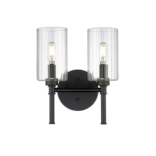 Millennium Lighting Chastine 2Lt Vanity, Black - 9922-MB