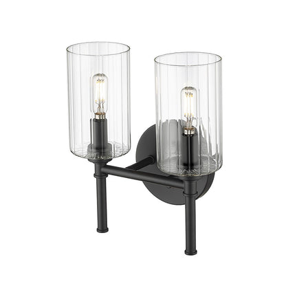 Millennium Lighting Chastine 2Lt Vanity, Black