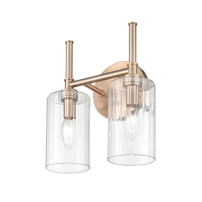 Millennium Lighting Chastine 2Lt Vanity, Modern Gold