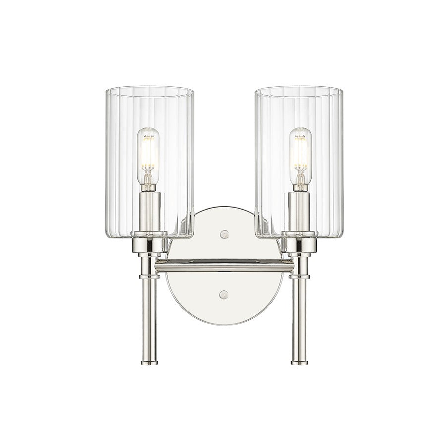 Millennium Lighting Chastine 2Lt Vanity, Polished Nickel - 9922-PN