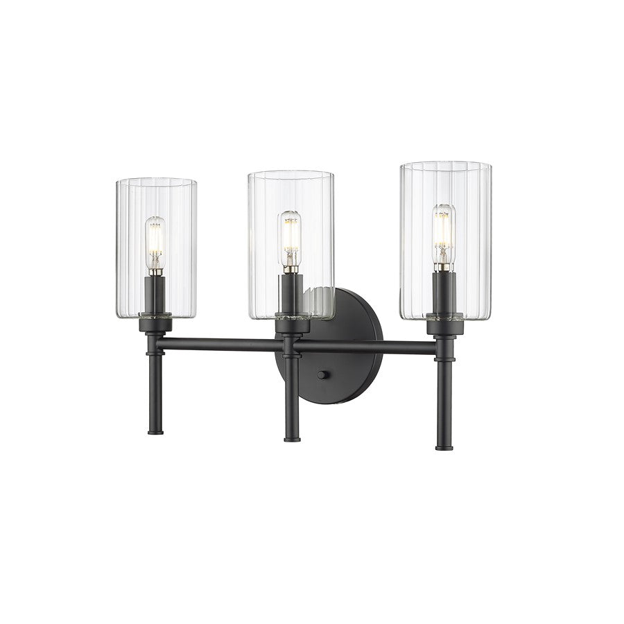 Millennium Lighting Chastine 3Lt Vanity, Black
