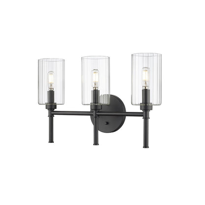 Millennium Lighting Chastine 3Lt Vanity, Black