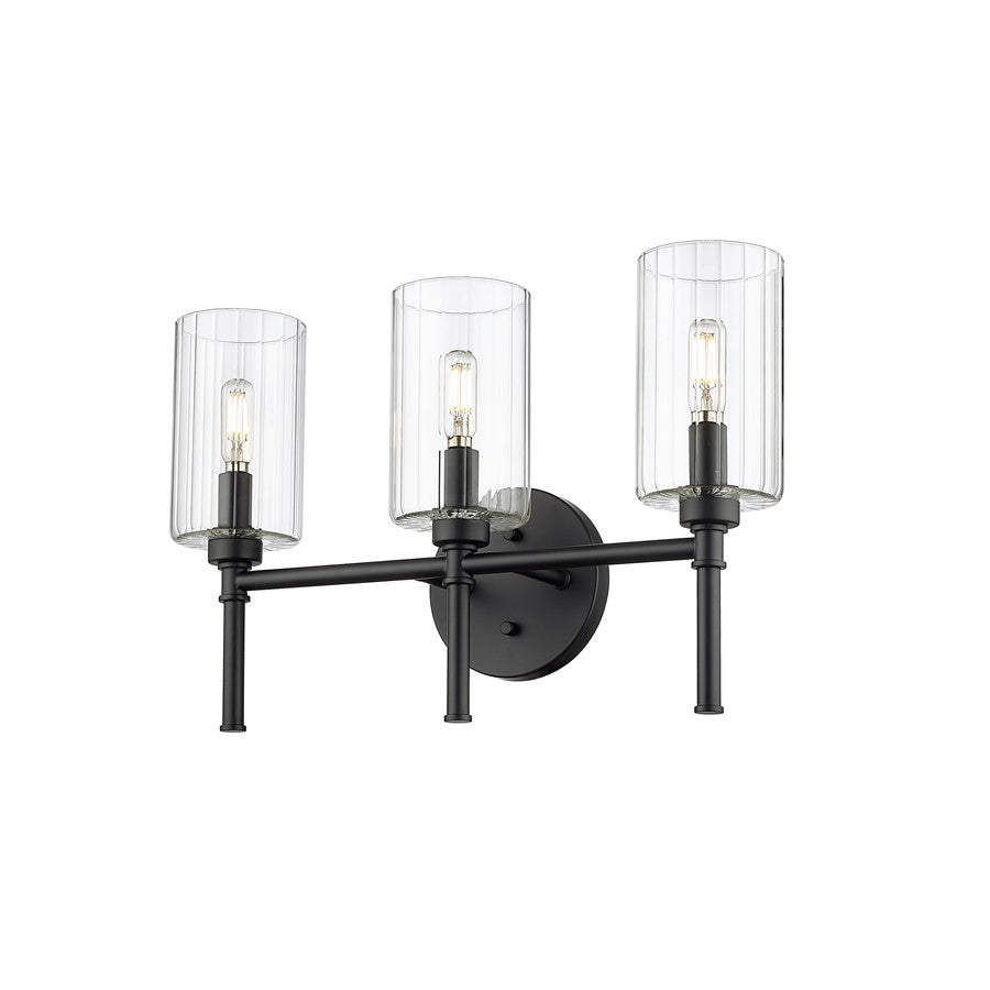Millennium Lighting Chastine 3Lt Vanity, Black