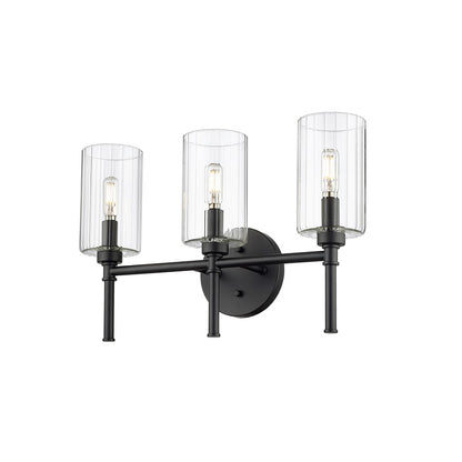 Millennium Lighting Chastine 3Lt Vanity, Black
