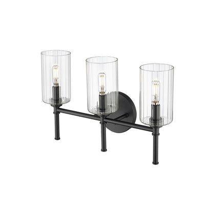 Millennium Lighting Chastine 3Lt Vanity, Black