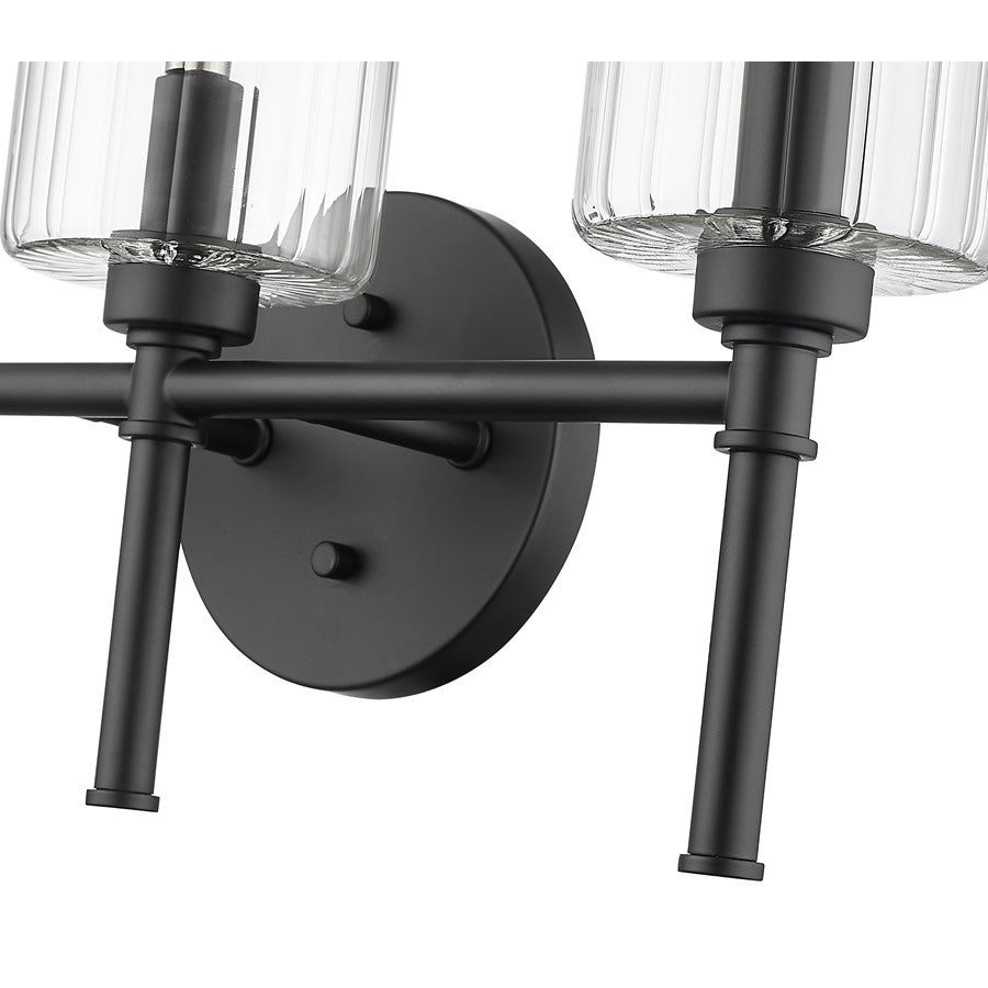 Millennium Lighting Chastine 3Lt Vanity, Black